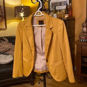 Mustard yellow blazer - like new!